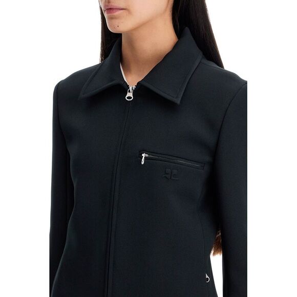 Chic Fitted Mini Jacket with Flared Sleeves - Picture 4 of 4